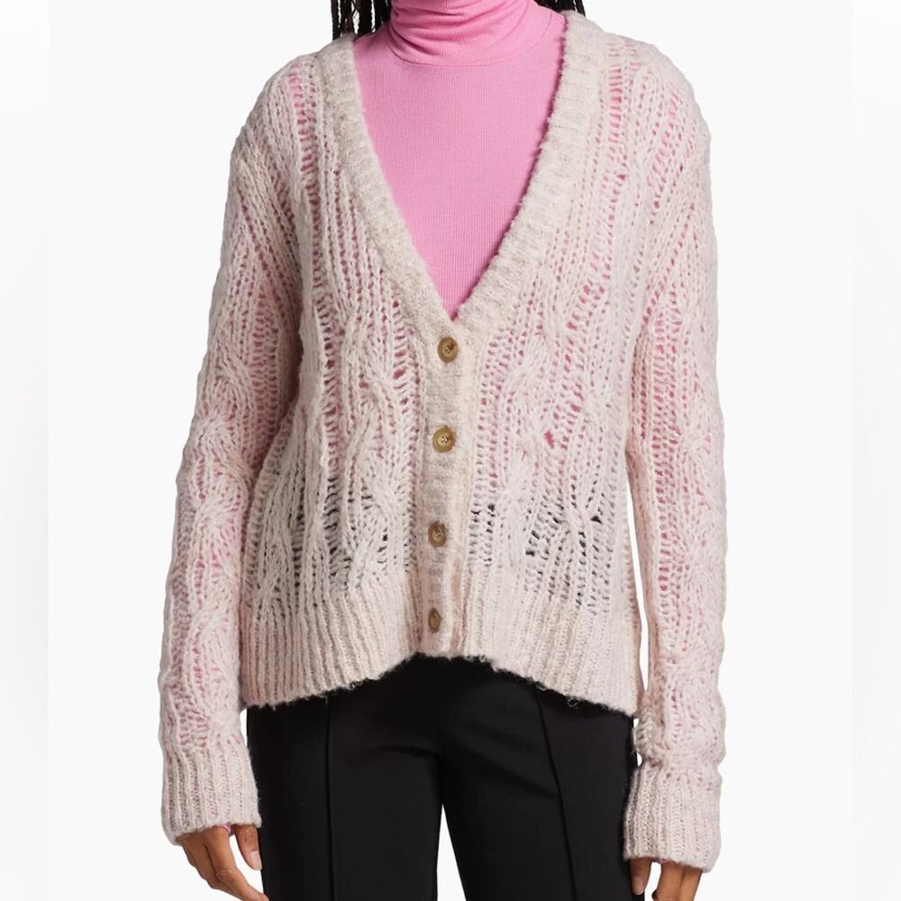 ATM Open Cable-Knit Cardgian